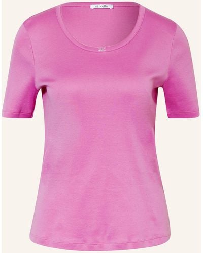 efixelle T-Shirt mit Schmucksteinen - Pink