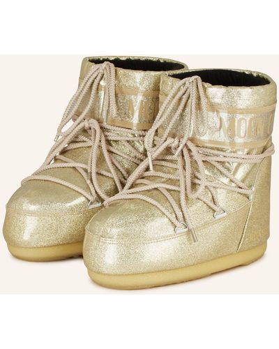 Moon Boot S ICON LOW GLITTER - Natur