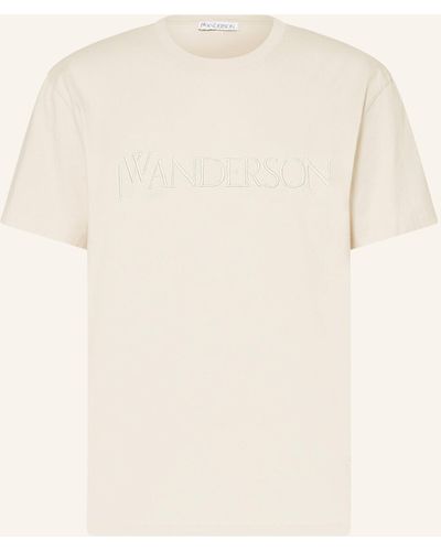 JW Anderson T-Shirt mit Stickereien - Natur