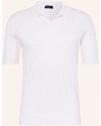 Ted Baker Strick-Poloshirt BOTANY - Weiß