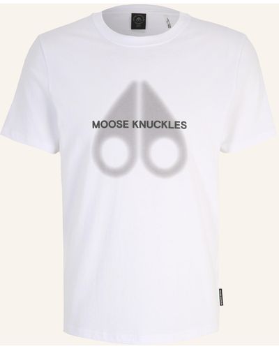 Moose Knuckles T-Shirt RIVERDALE - Weiß