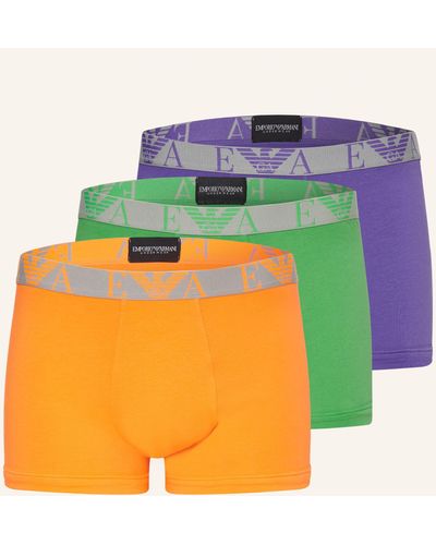 Emporio Armani 3er-Pack Boxershorts - Orange