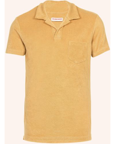 Orlebar Brown Poloshirt TERRY - Gelb