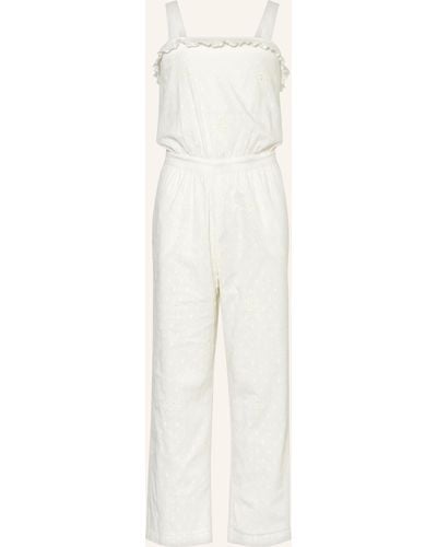 Scotch & Soda Jumpsuit mit Lochspitze - Natur