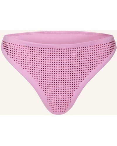 Goldbergh Basic-Bikini-Hose BLING mit Schmucksteinen - Pink