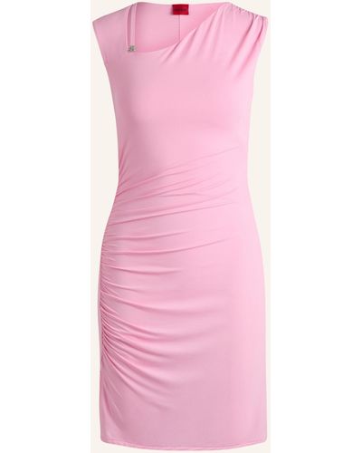 HUGO Jersey-Kleid NALIRA Slim Fit - Pink