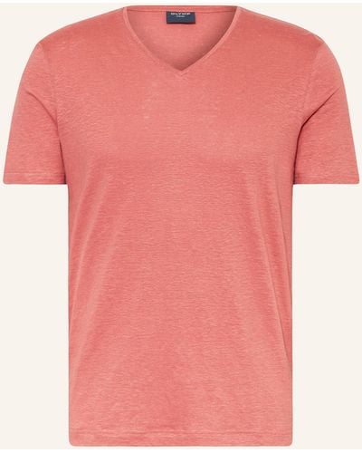 Olymp T-Shirt aus Leinen - Pink
