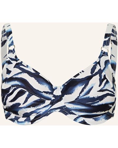 Cyell Bügel-Bikini-Top WAVY WATER - Blau