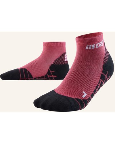 Cep Trekking-Socken LIGHT MERINO LOW CUT Mit Kompression - Pink
