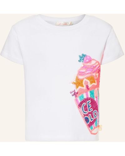 Billieblush T-Shirt mit Pailletten - Pink