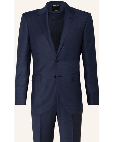 Zegna Anzug Slim Fit - Blau