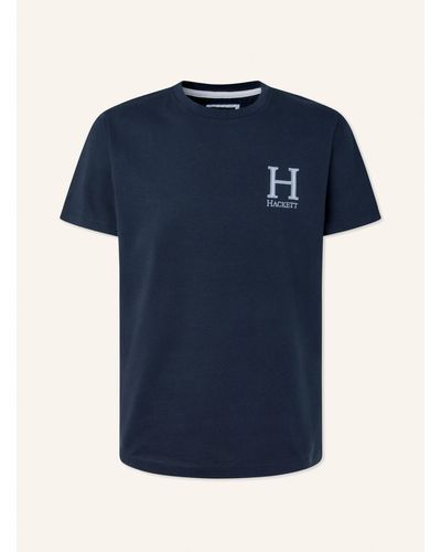Hackett T-Shirt HERITAGE H TEE - Blau