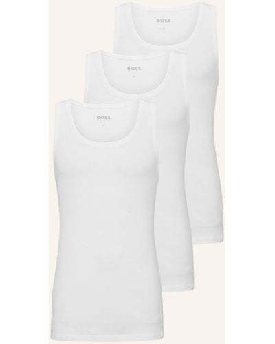 BOSS Unterhemden 3er-Pack - Weiß