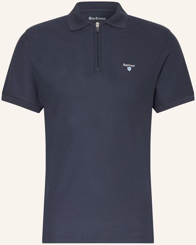 Barbour Piqué-Poloshirt - Blau