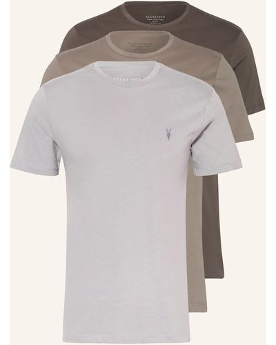 AllSaints 3er-Pack T-Shirts TONIC - Mehrfarbig