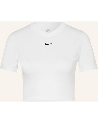 Nike Cropped-Shirt - Natur