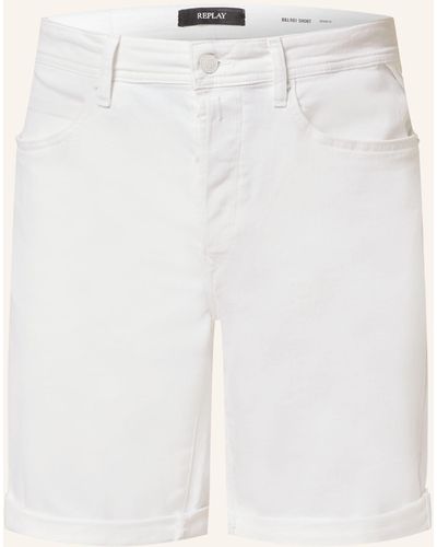 Replay Jeansshorts Tapered Fit - Weiß