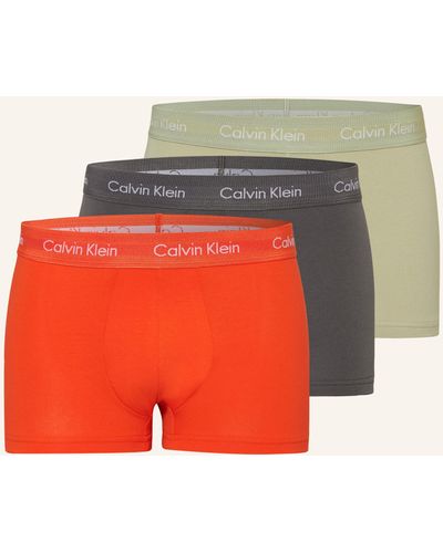 Calvin Klein 3er-Pack Boxershorts COTTON STRETCH - Rot