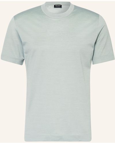 ZEGNA T-Shirt mit Seide - Mehrfarbig