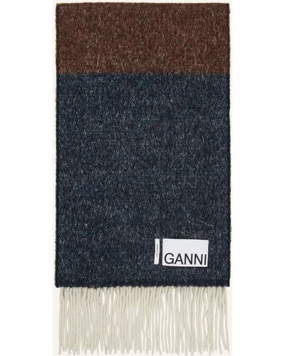 Ganni Schal - Blau