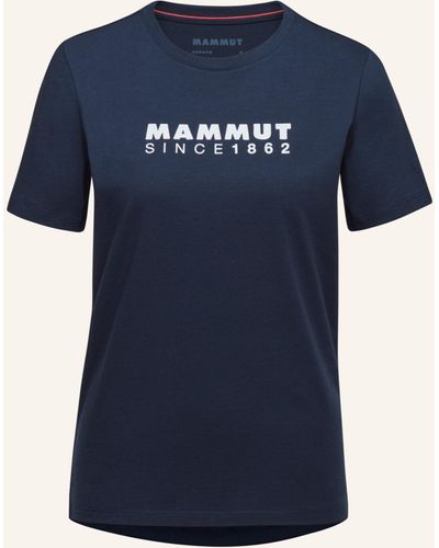 Mammut Core T-Shirt Women Logo - Blau