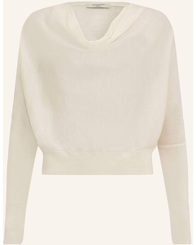 AllSaints Cropped-Pullover RIDLEY - Natur