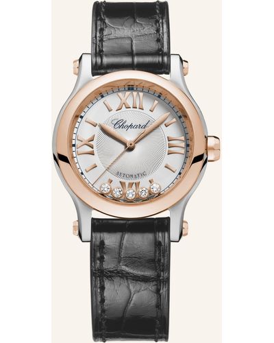 Chopard Uhr HAPPY SPORT Uhr mit 30 mm Gehäuse, Automatik, 18 Karat Roségold, Edelstahl und Diamanten - Mehrfarbig