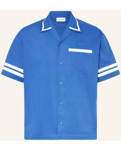 Lacoste Resorthemd Relaxed Fit - Blau