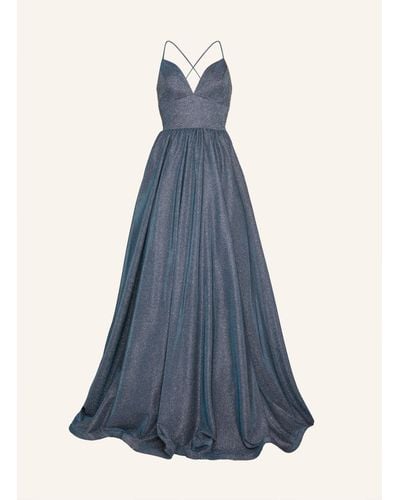 Unique Abendkleid GLITTER PROM DRESS - Blau