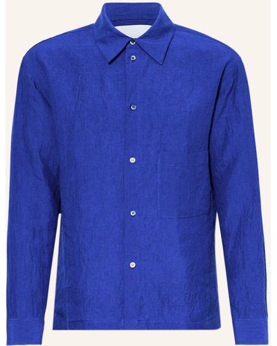Rohe Leinenhemd Comfort Fit - Blau