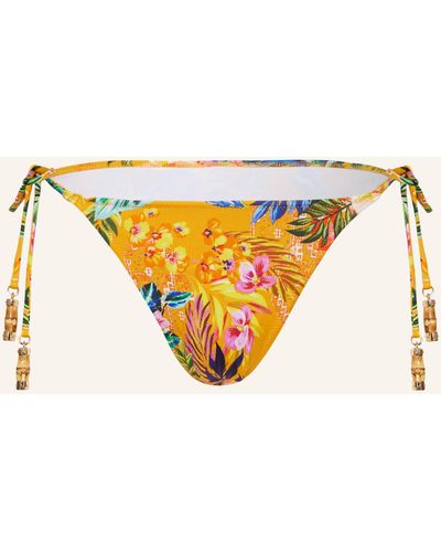 watercult Triangel-Bikini-Hose SUNSET FLORALS - Natur