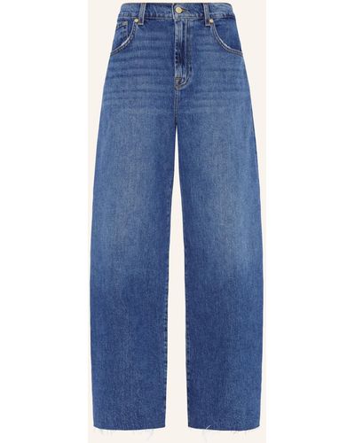 7 For All Mankind Jeans BONNIE CURVILINEAR Wide Leg fit - Blau