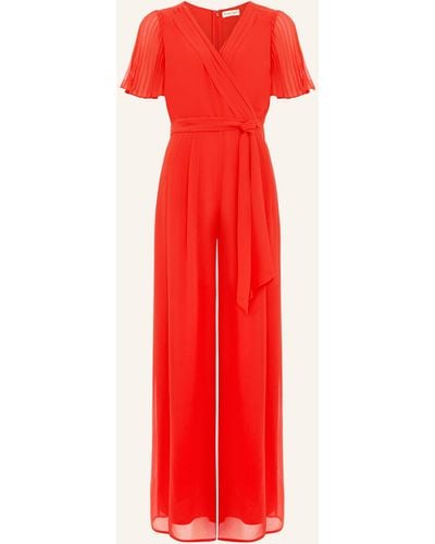 Phase Eight Jumpsuit KENDALL mit Plissees - Rot