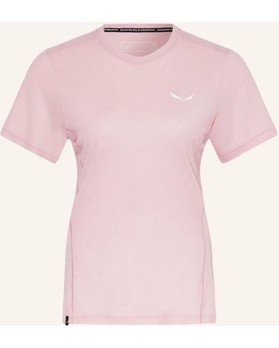 Salewa T-Shirt PUEZ DRY'TON - Pink