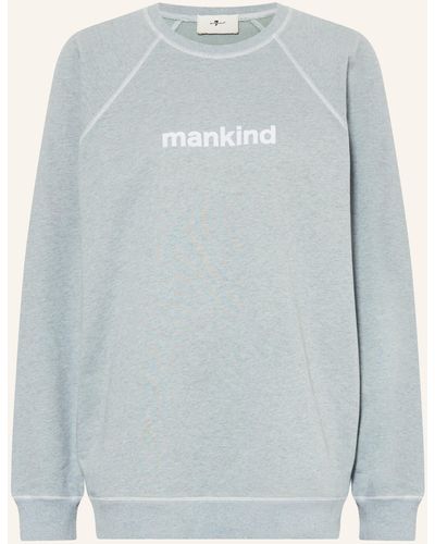 7 For All Mankind Sweatshirt - Blau