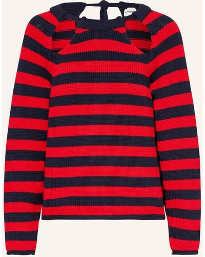 Claudie Pierlot Pullover mit Cut-outs - Rot