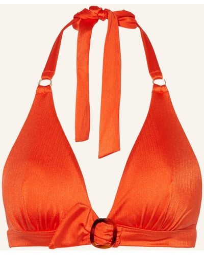 Cyell Neckholder-Bikini-Top SATIN TOMATO - Orange