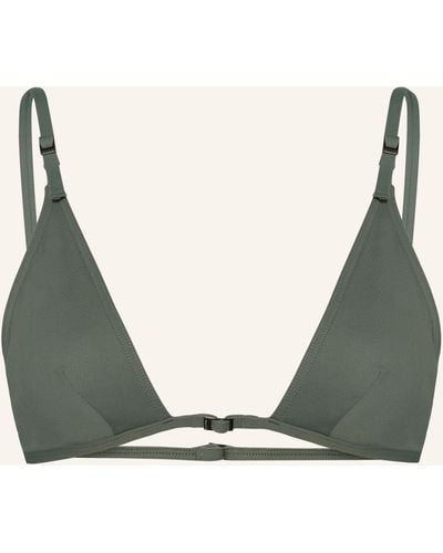 Calvin Klein Triangel-Bikini-Top CK MICRO BELT - Grün