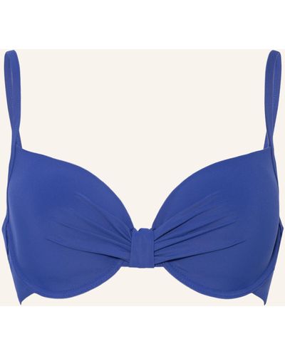 Maryan Mehlhorn Bügel-Bikini-Top SOLIDS - Blau