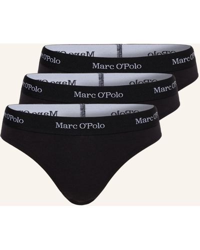Marc O' Polo 3er-Pack Slips - Schwarz