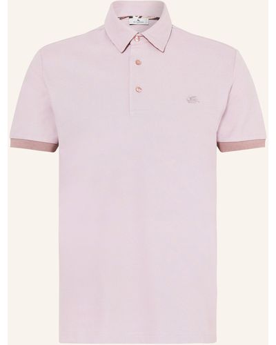 Etro Piqué-Poloshirt Regular Fit - Pink