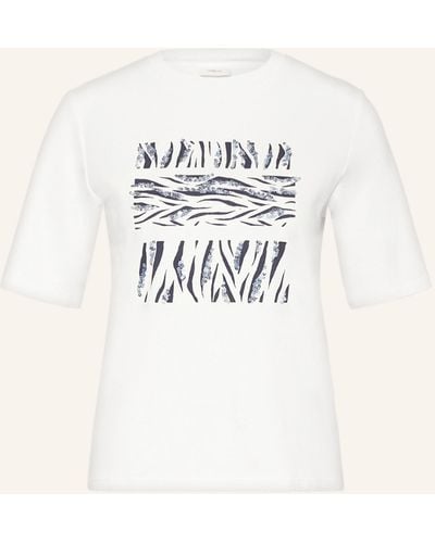 s.Oliver BLACK LABEL T-Shirt mit Pailletten - Natur