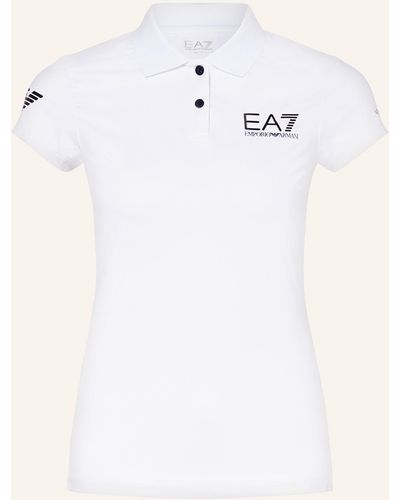 EA7 Funktions-Poloshirt - Weiß