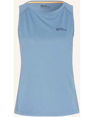 Jack Wolfskin Tanktop PRELIGHT CHILL - Blau