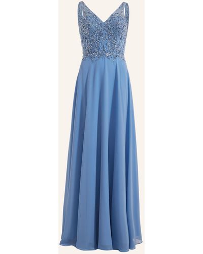 Unique Abendkleid PEARL DREAM DRESS - Blau