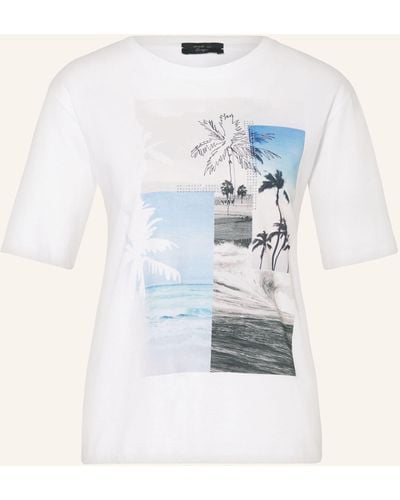 Marc Cain T-Shirt mit Schmucksteinen - Natur