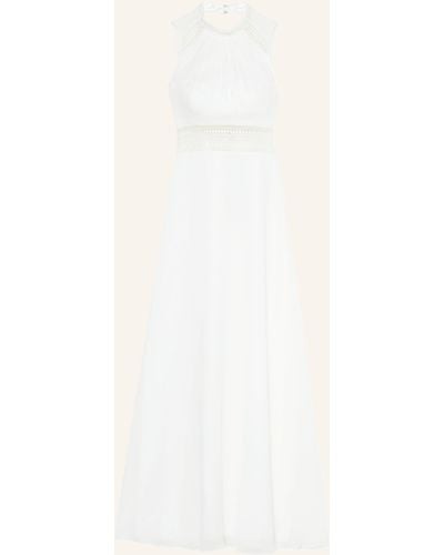 VM VERA MONT Abendkleid mit Häkelspitze - Weiß