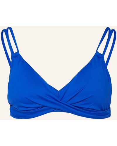 Lauren by Ralph Lauren Bralette-Bikini-Top BEACH CLUB SOLIDS - Blau