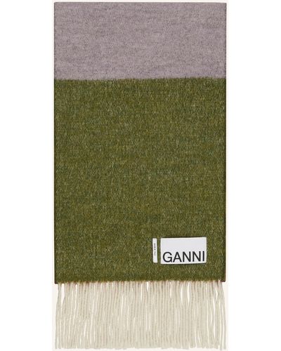 Ganni Schal - Grün
