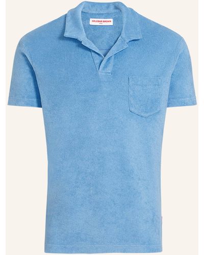 Orlebar Brown Poloshirt TERRY - Blau